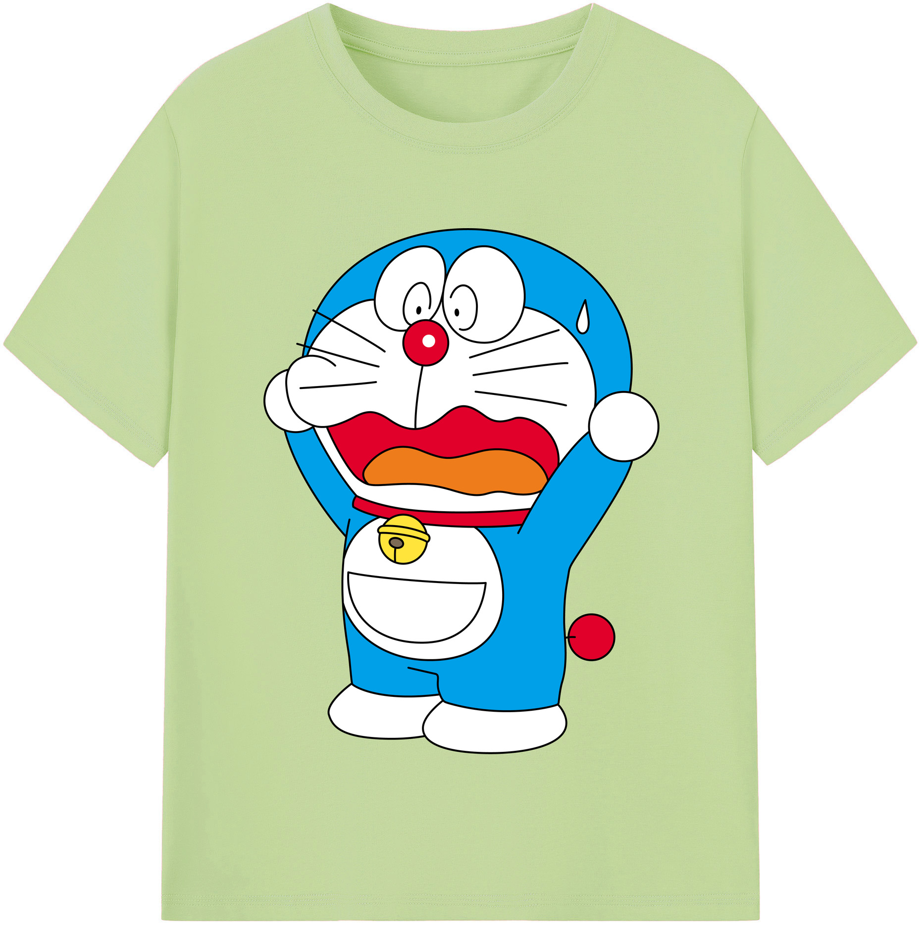 （画像用） ドラえもん Doraemon 綿100％半袖Tシャツ（フロントプリント）